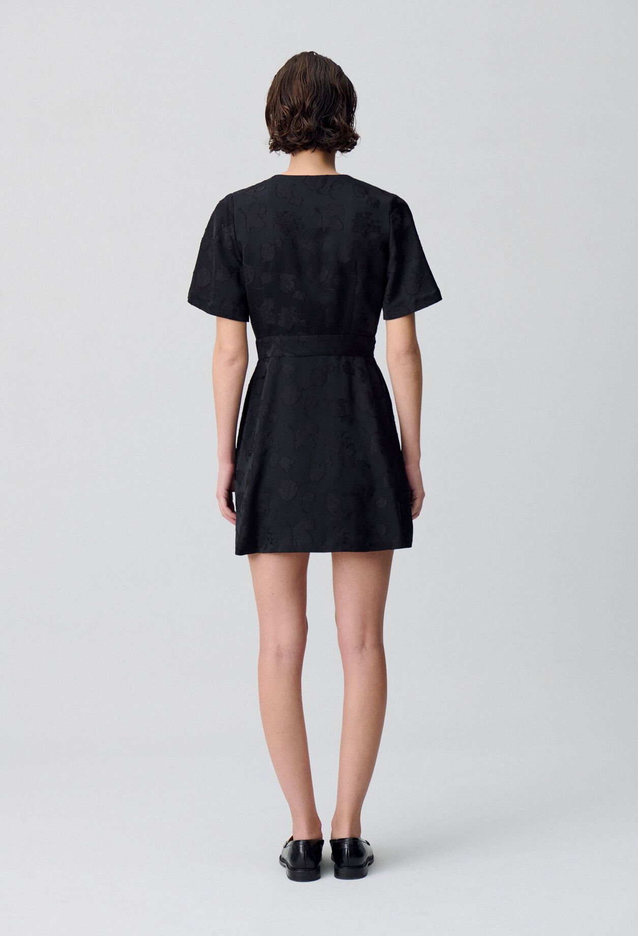 Wrap-Style Mini Dress