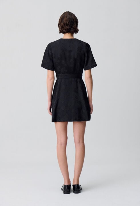 Wrap-Style Mini Dress