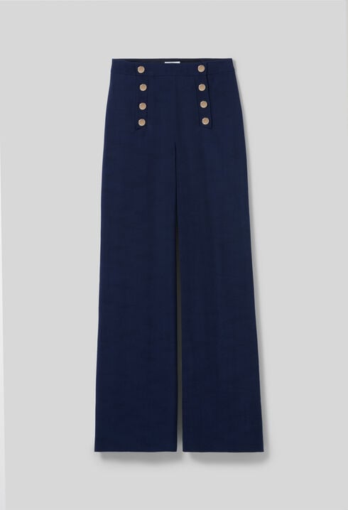 Straight-Leg Sailor Trousers
