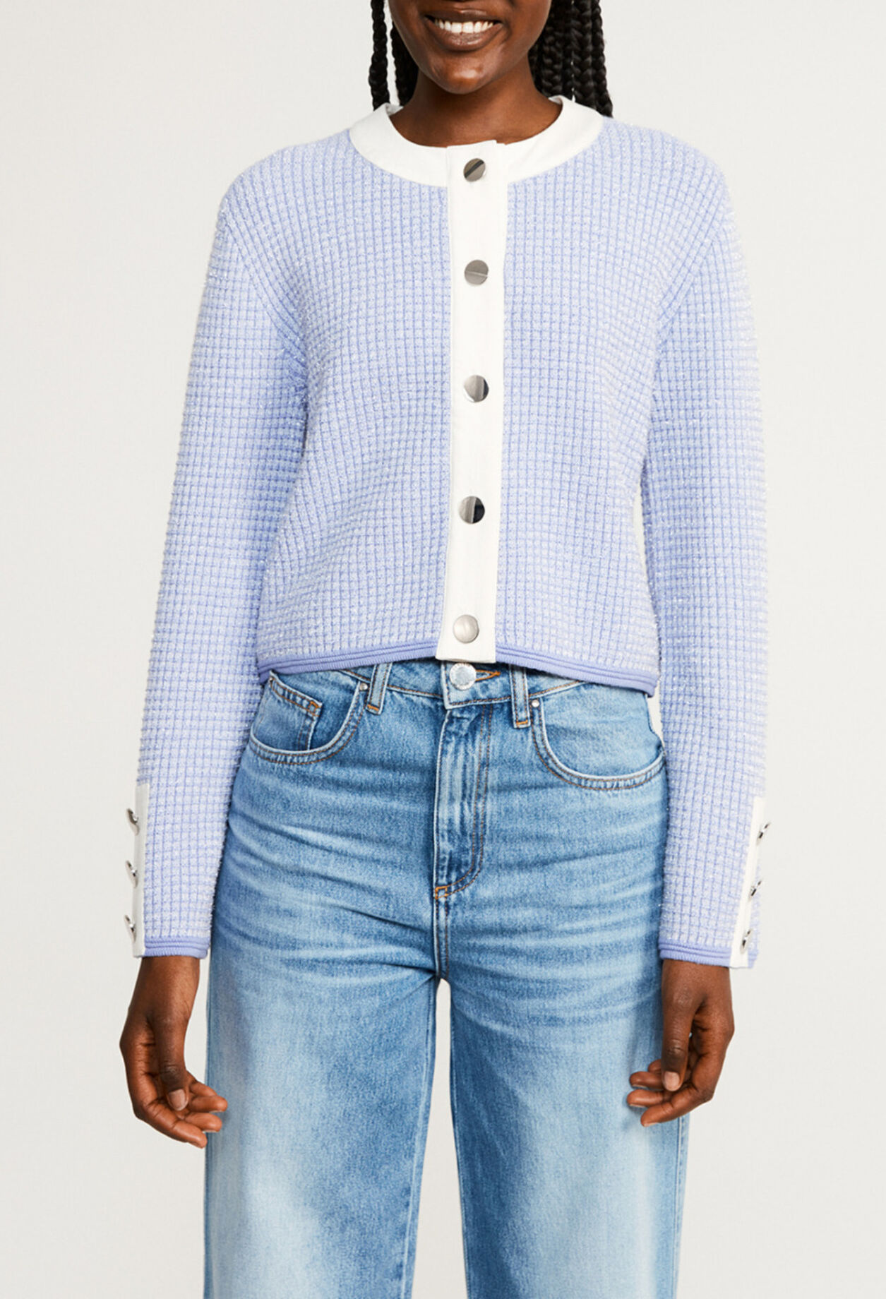 Tweed-style cardigan