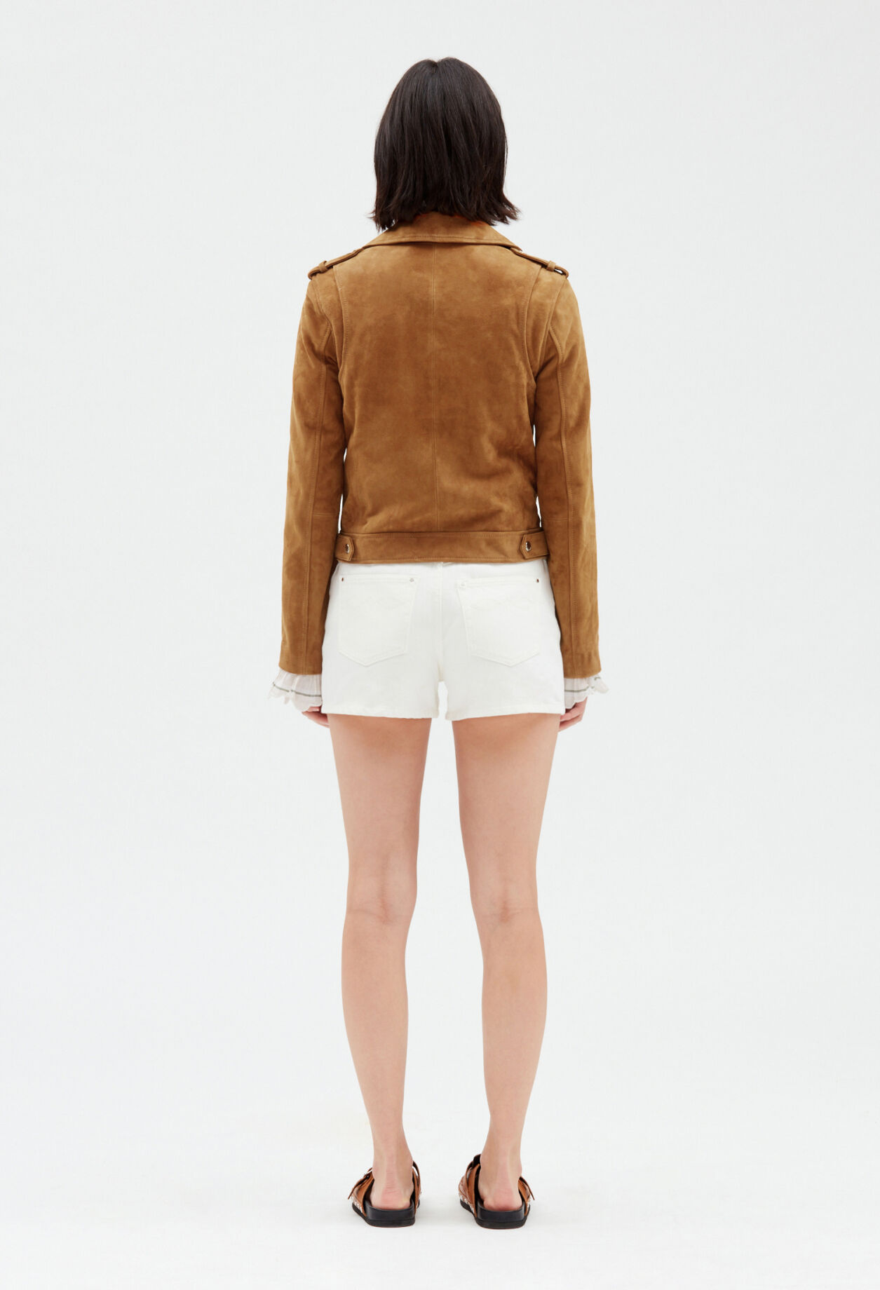 Camel suede jacket