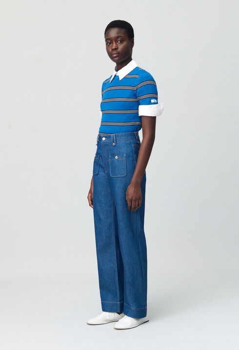 High-Waisted Wide-Leg Jeans