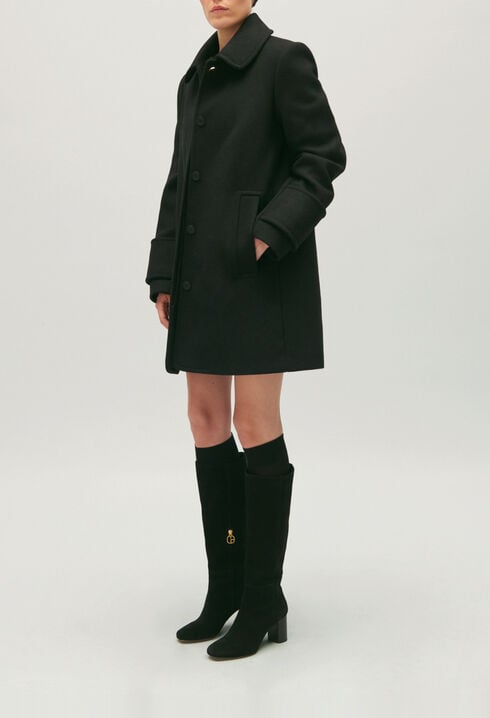 Peter Pan collared coat