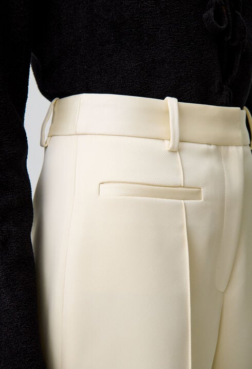 Straight-leg tailored trousers