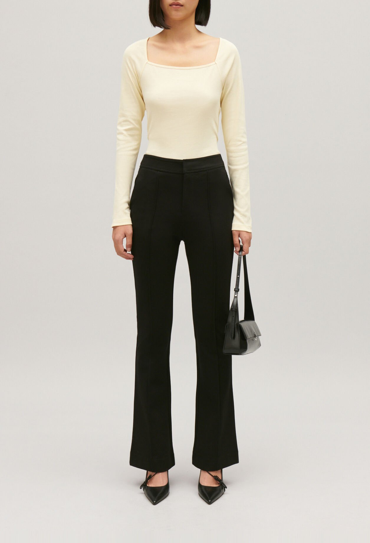 Black suit trousers