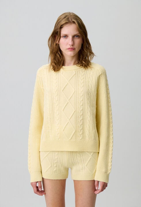 Oversized jacquard jumper
