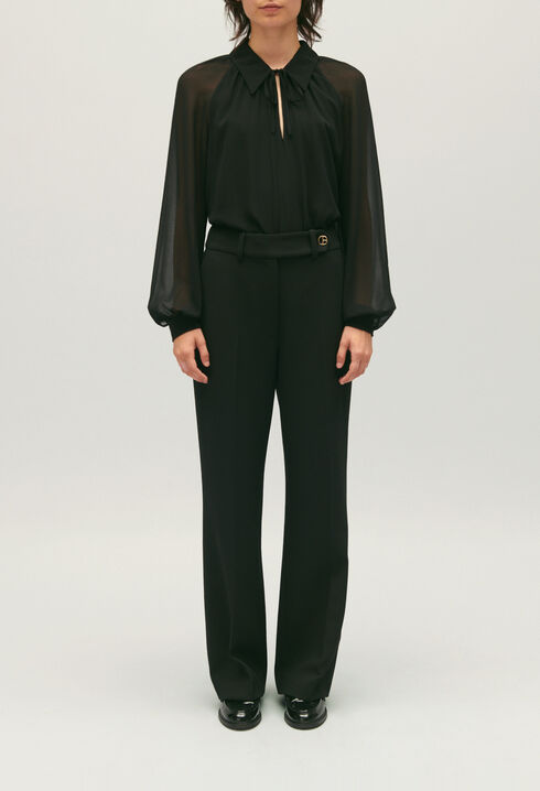 Black floaty blouse