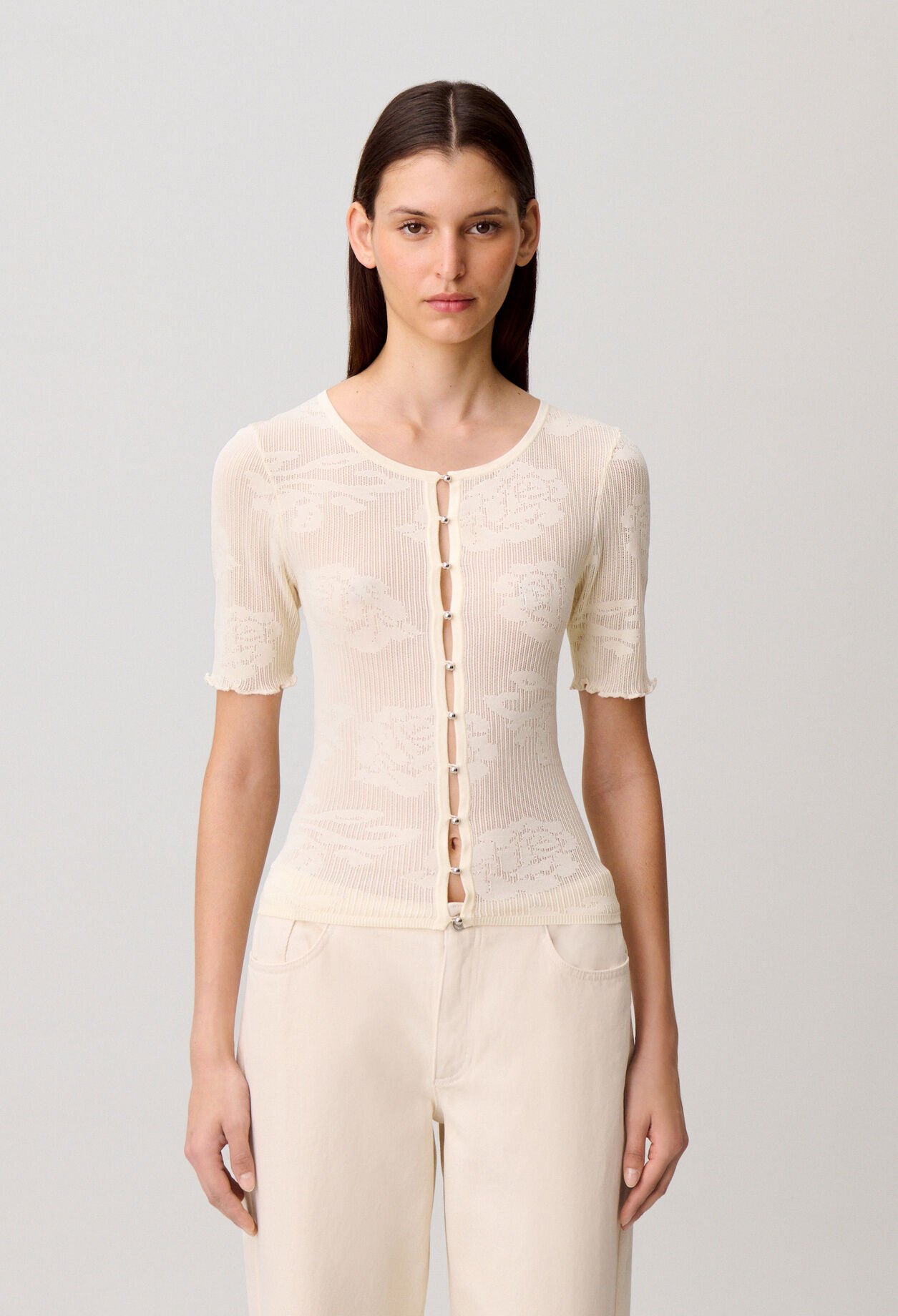 Floral Knit Cardigan