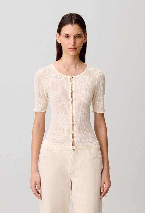 Floral Knit Cardigan