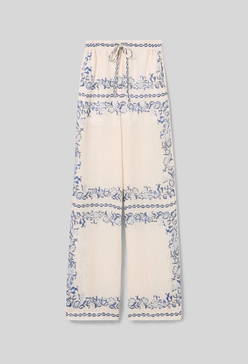 Flowy linen trousers