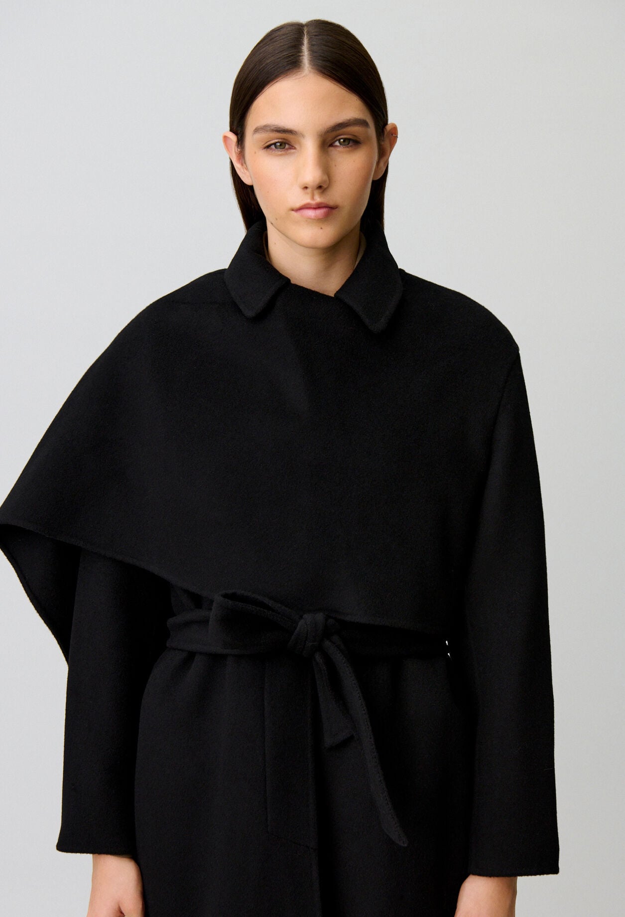 Long draped coat