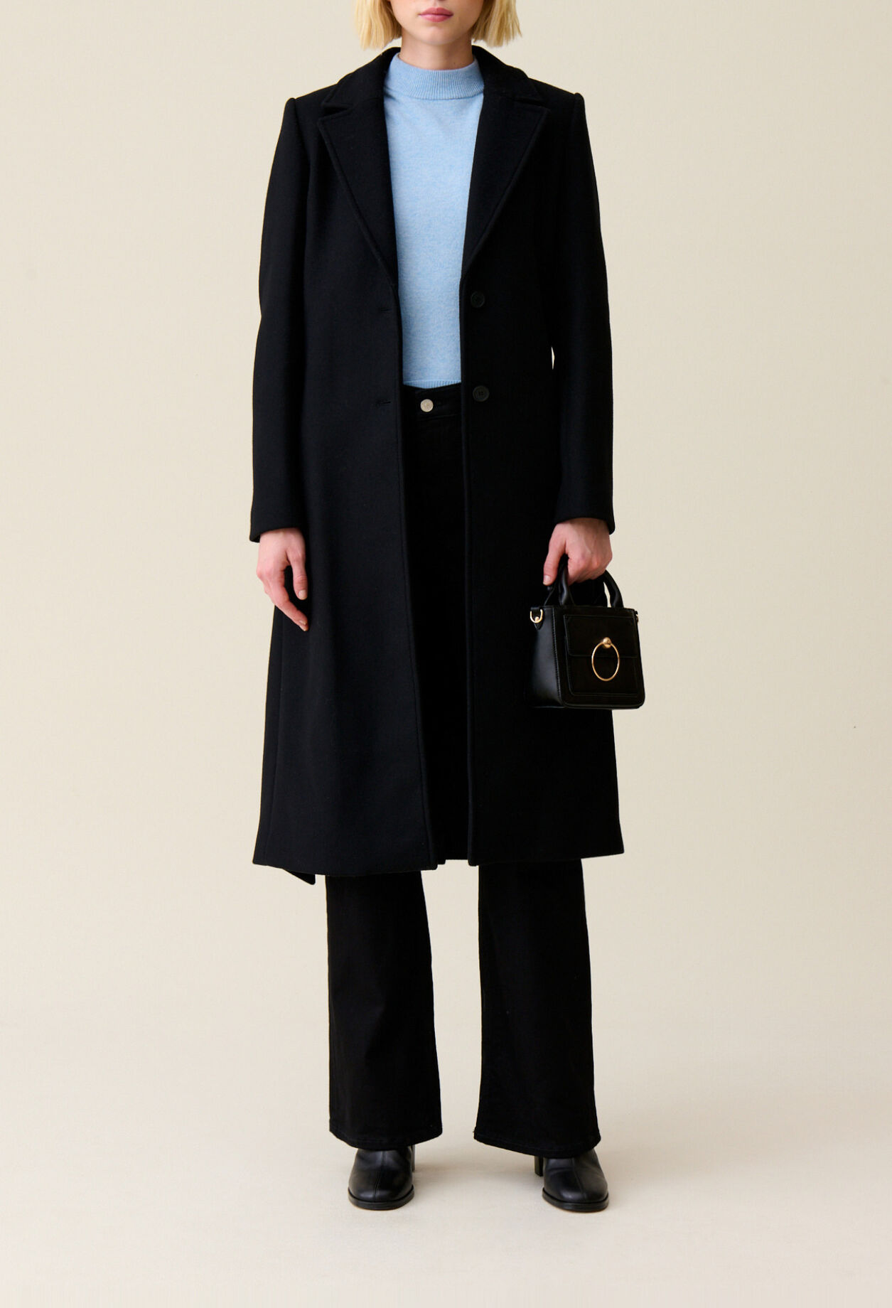 Long belted coat