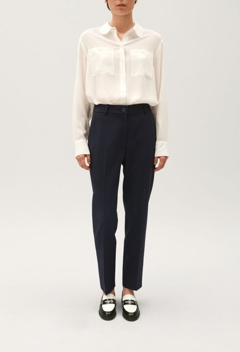 Plain tailored trousers