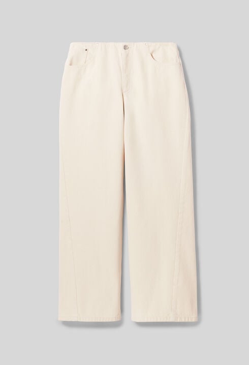 Ecru denim jeans