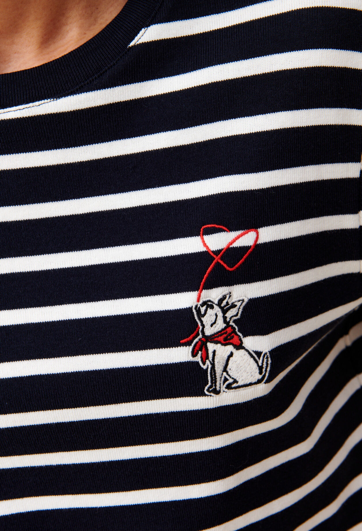 Sailor T-shirt Jean Toto embroidery