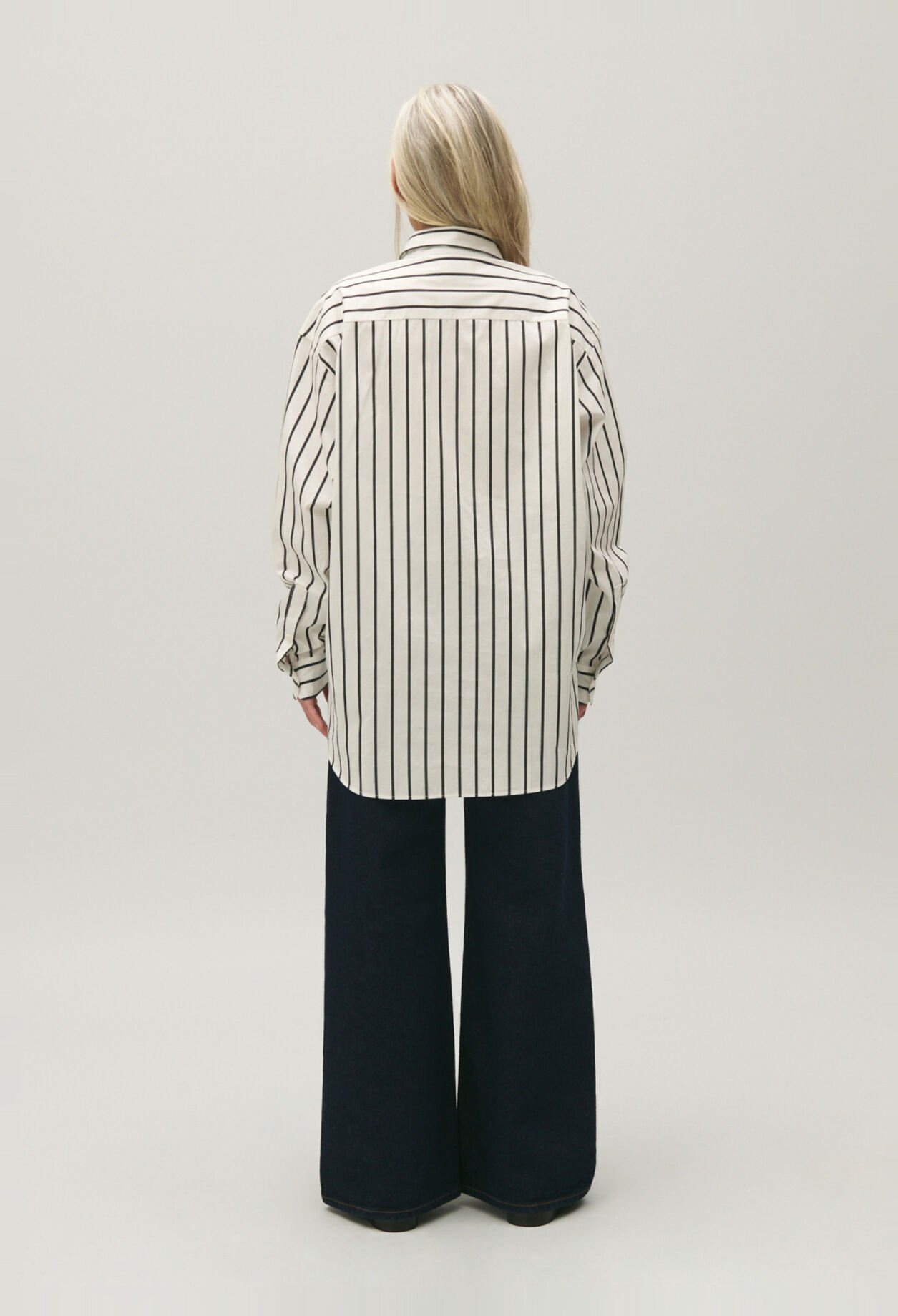 Oversized stripy shirt