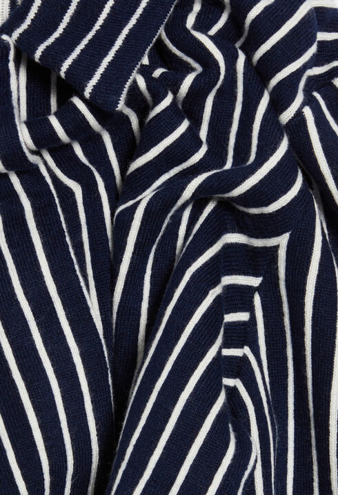 Stripy knit cardigan
