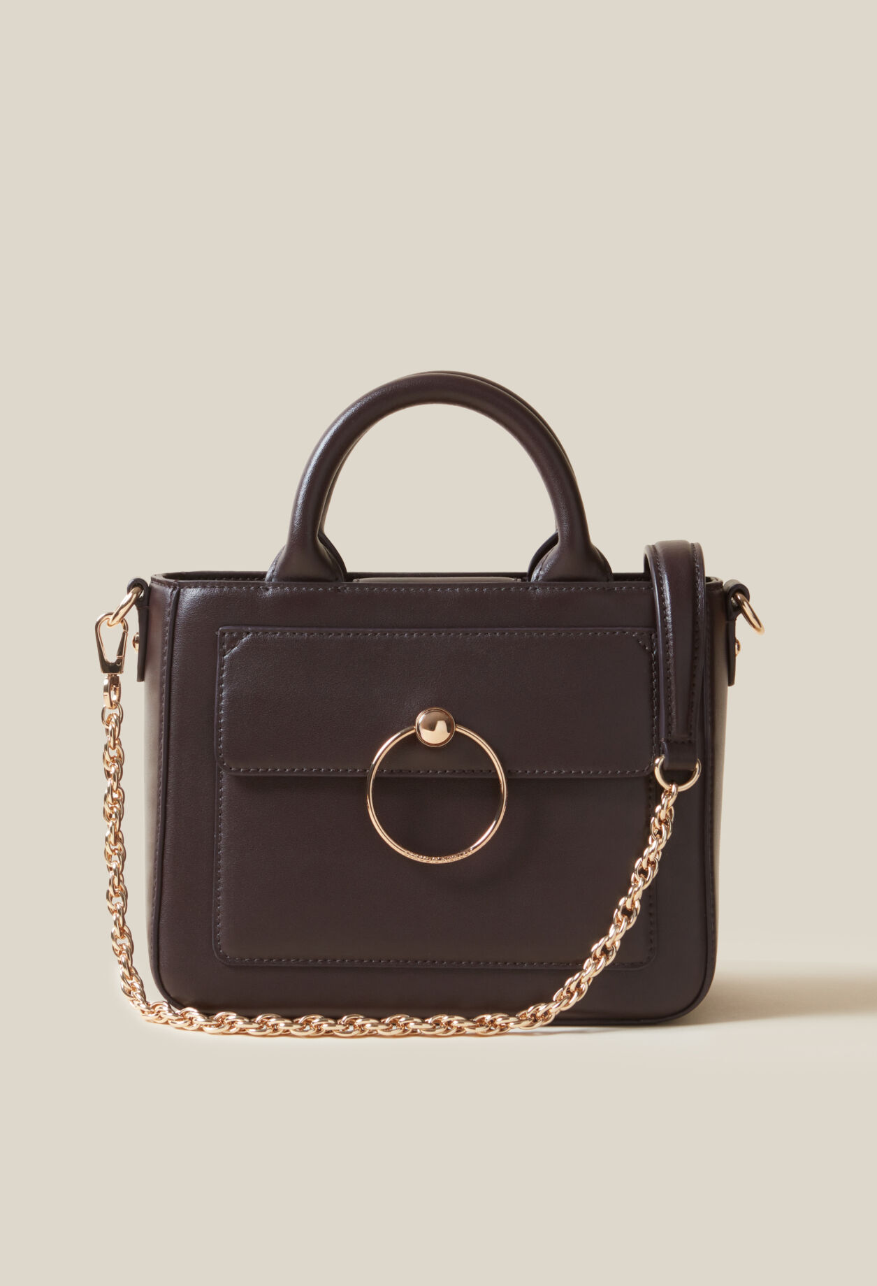 Anouck smooth leather chain bag for women Claudie Pierlot