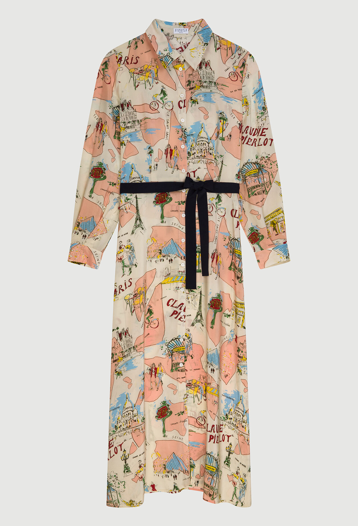 Long buttoned dress