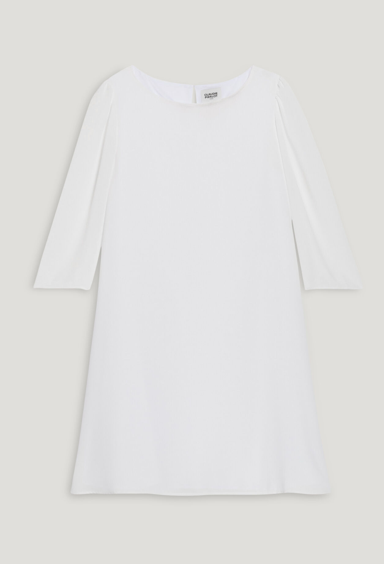 White rififi dress