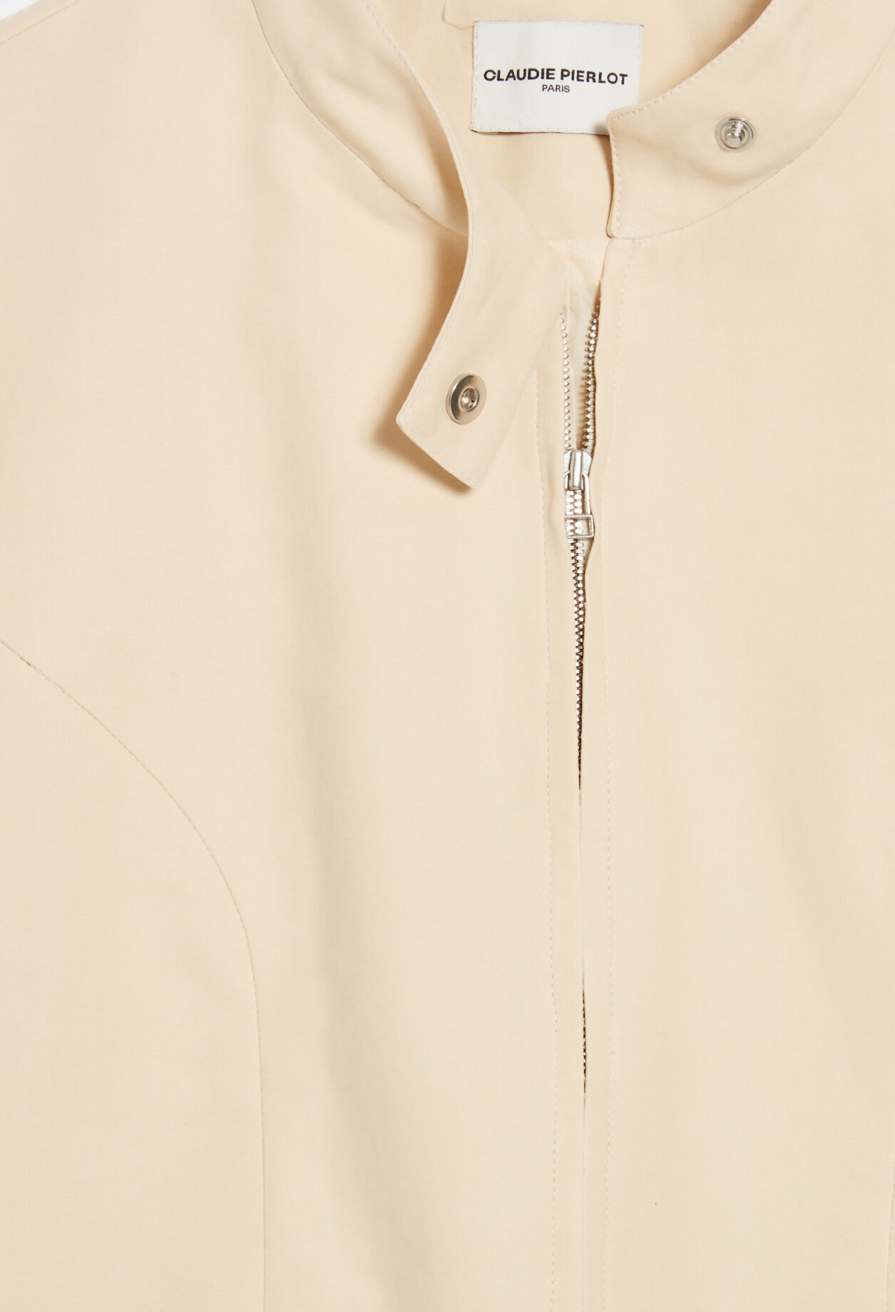 Pale beige biker jacket