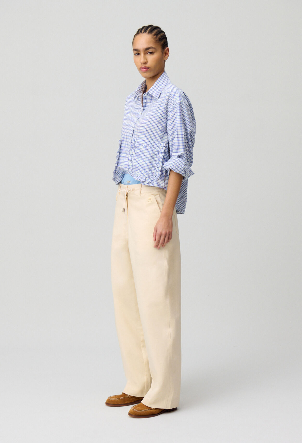 Checked shirt with pockets