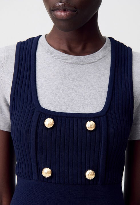 Short Knit T-Shirt Dress