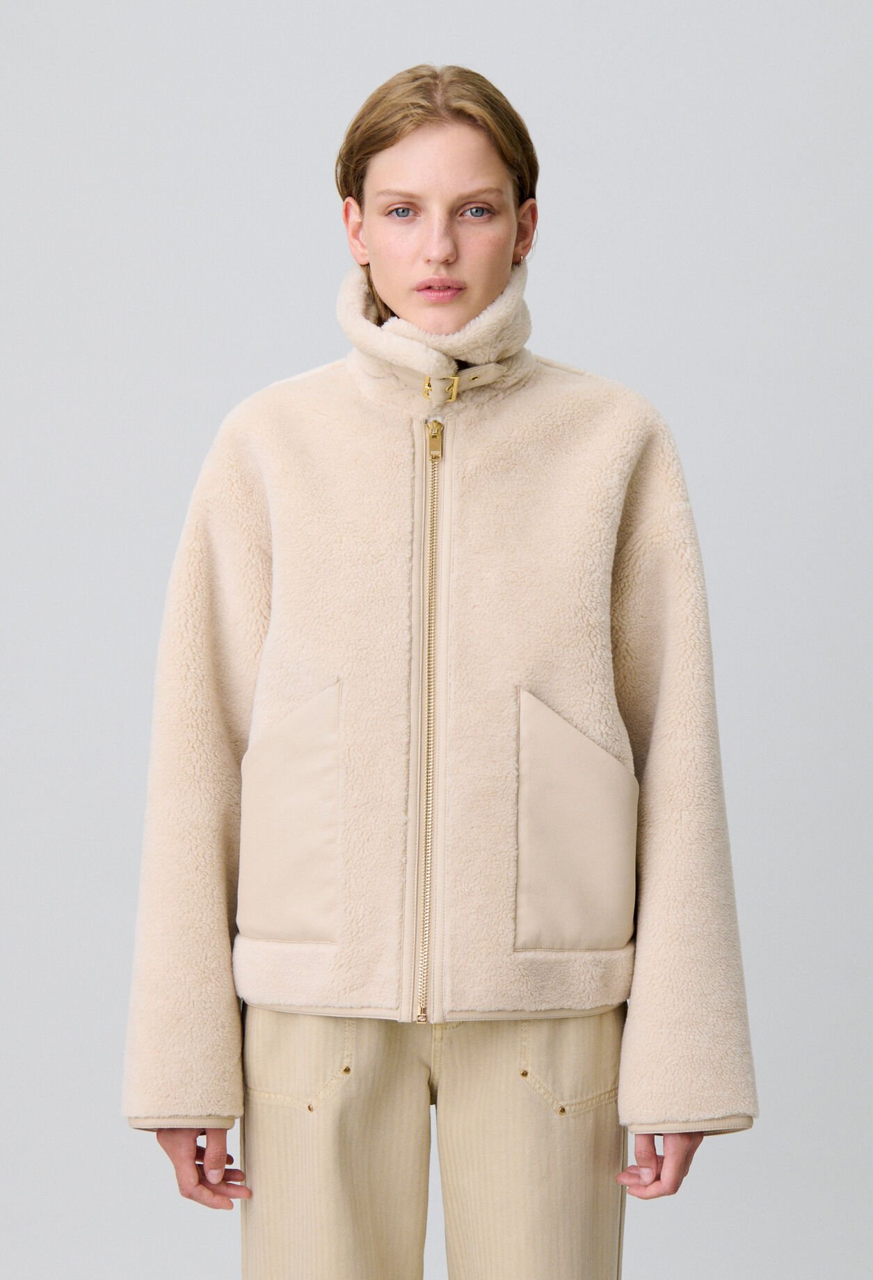 Shearling-Effect Coat