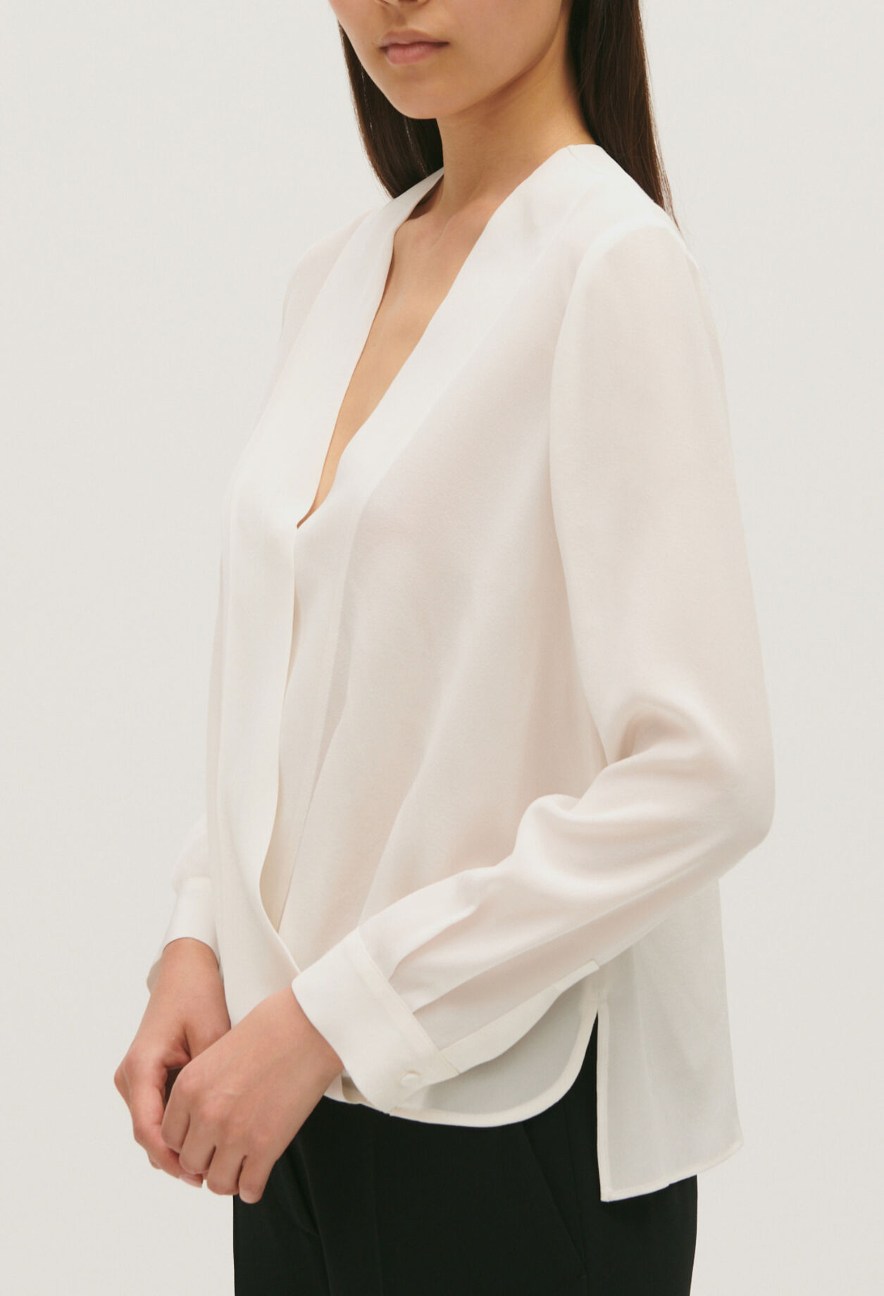 V-neck blouse