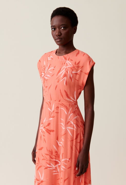 Printed flowing maxi dress