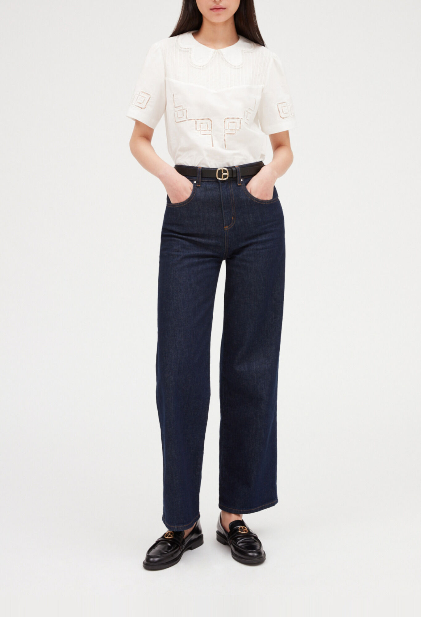 【関税 送料無料】CLAUDIE PIERLOT コットン ストライプトップス 関税 送料無料】CLAUDIE PIERLOT コットン ストライプトップス