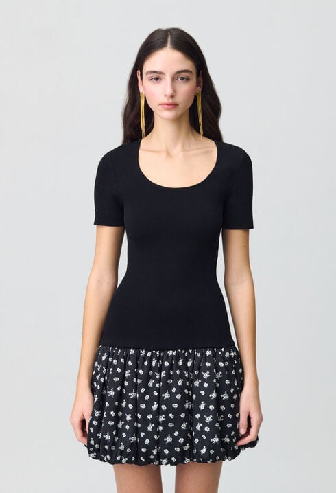 Short Bubble Dress with Polka Dots