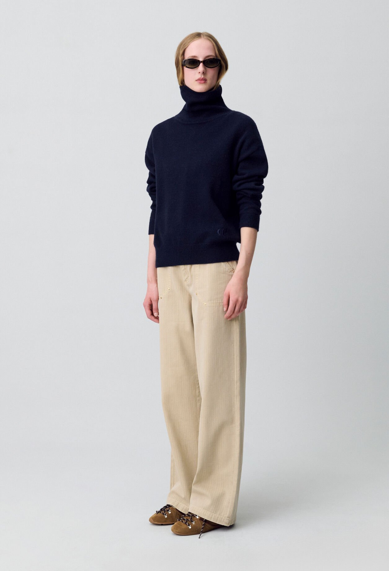 Navy cashmere jumper