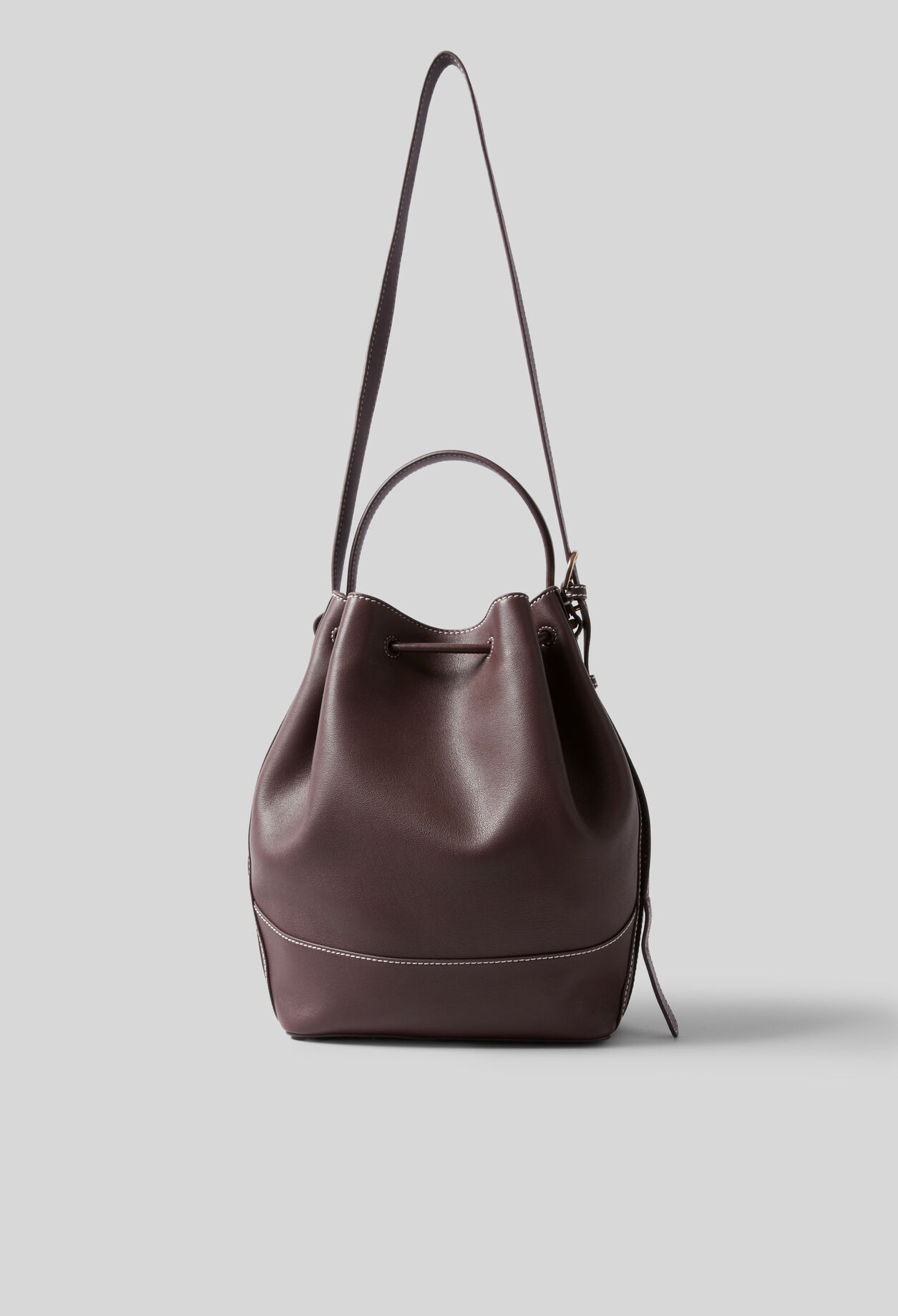 Large Leather Bucket Bag