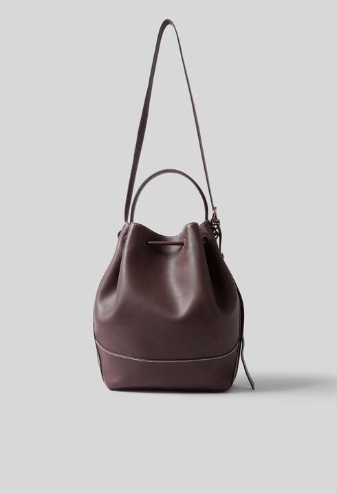 Large Leather Bucket Bag