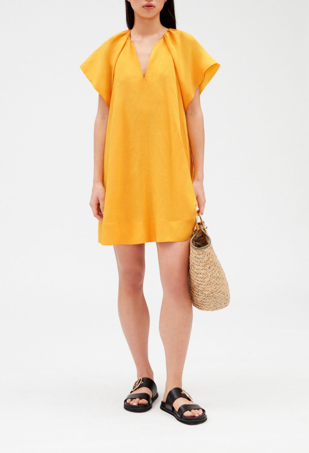 Short yellow dress