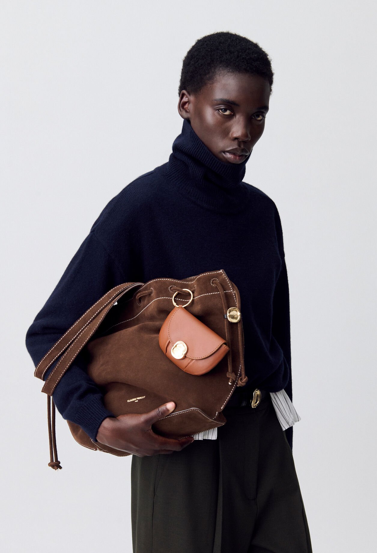 Alban suede leather bag