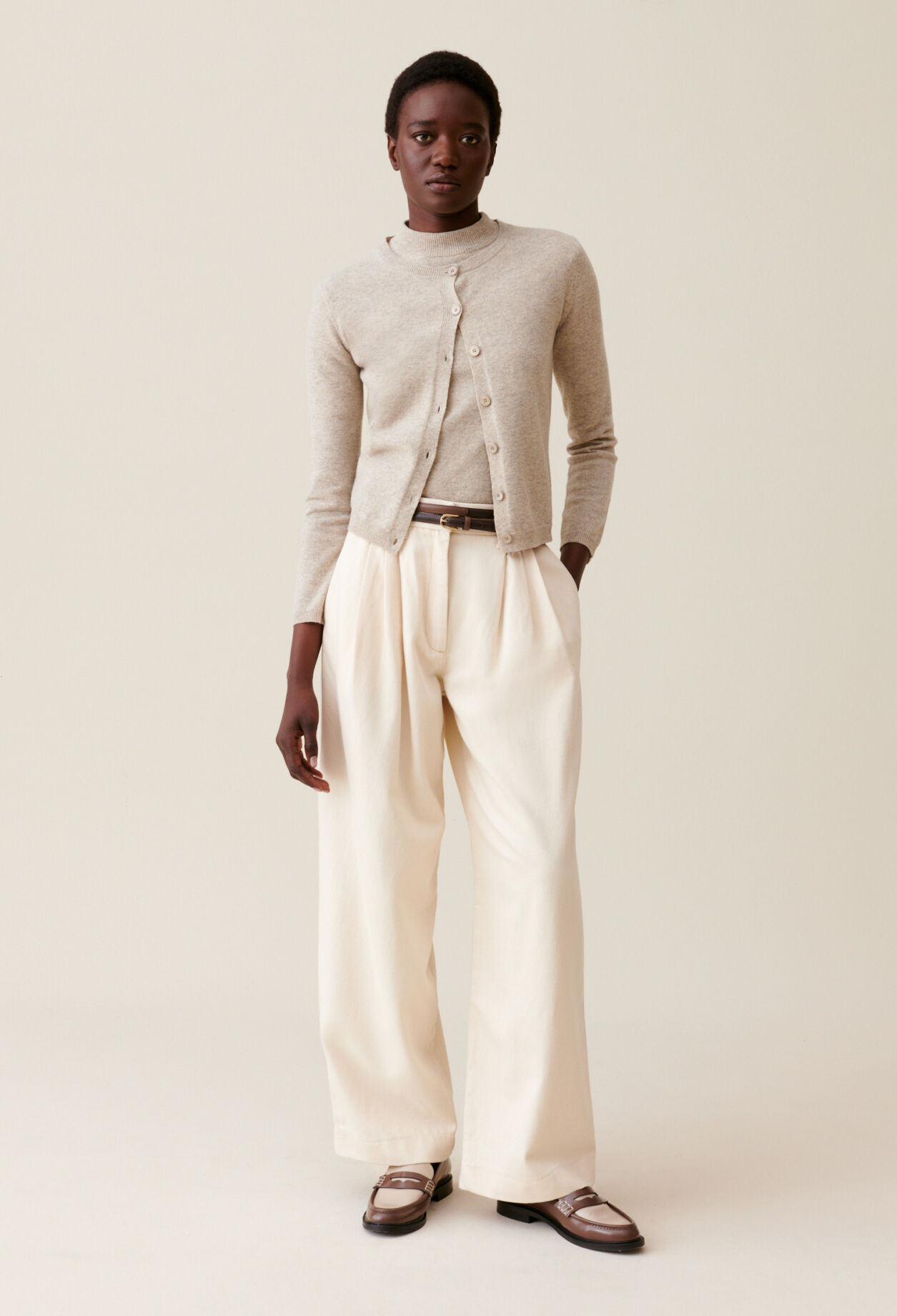 Pleated denim pants womens online