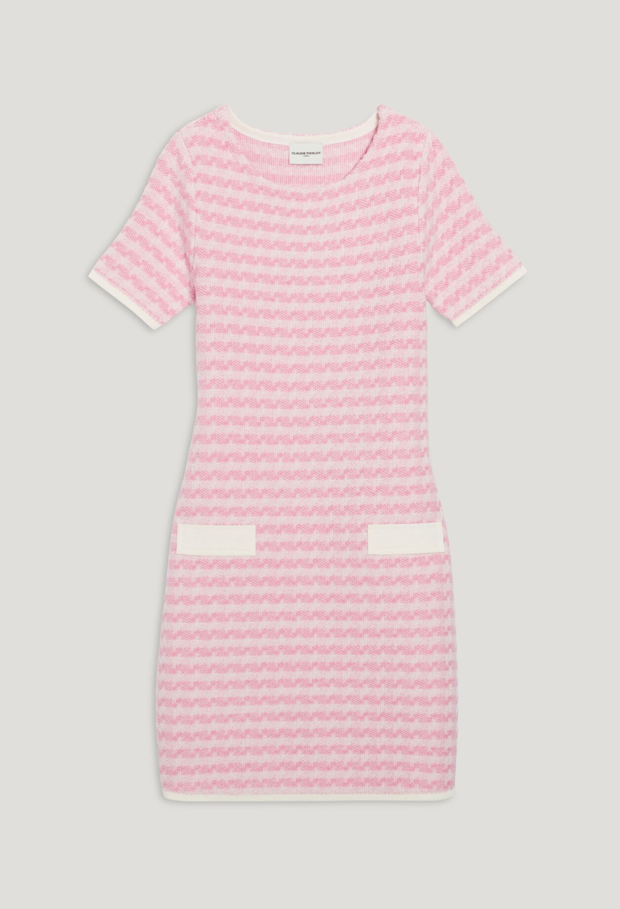 Two-tone knit dress