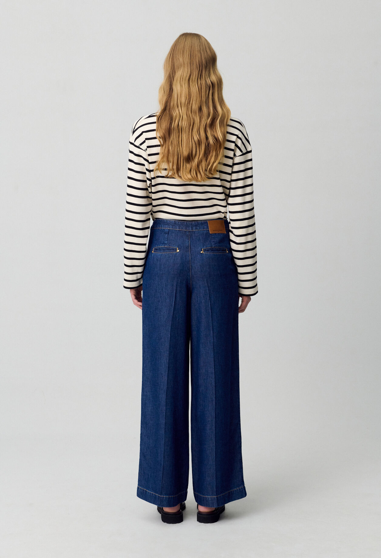 Wide-Leg Sailor Trousers for women | Claudie Pierlot