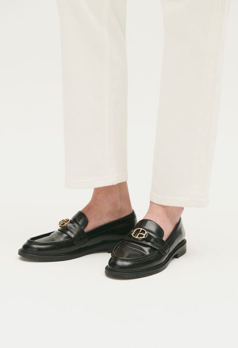 Leather loafers