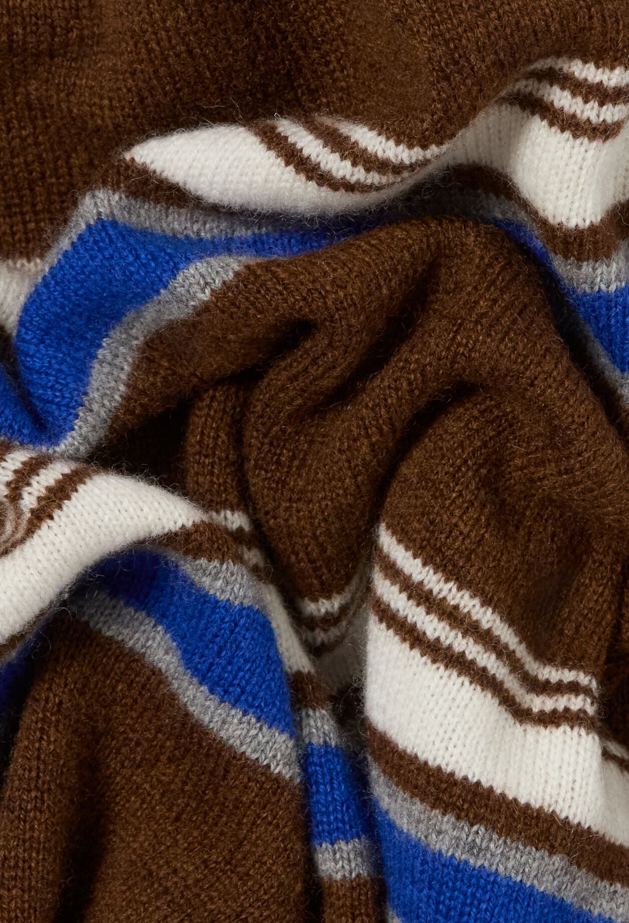 Striped round neck jumper