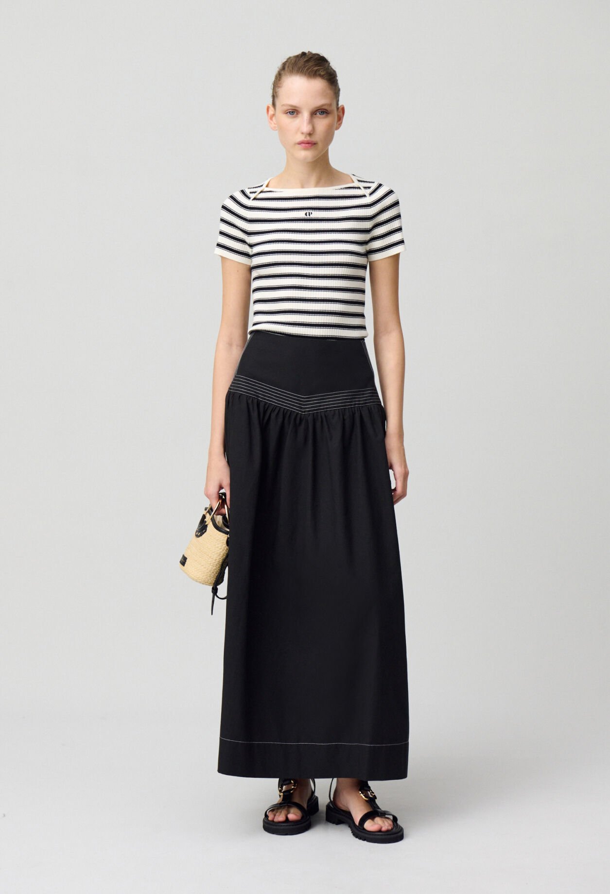 Long Basque Skirt