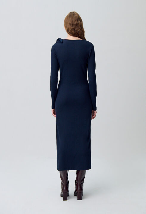 Long knit dress
