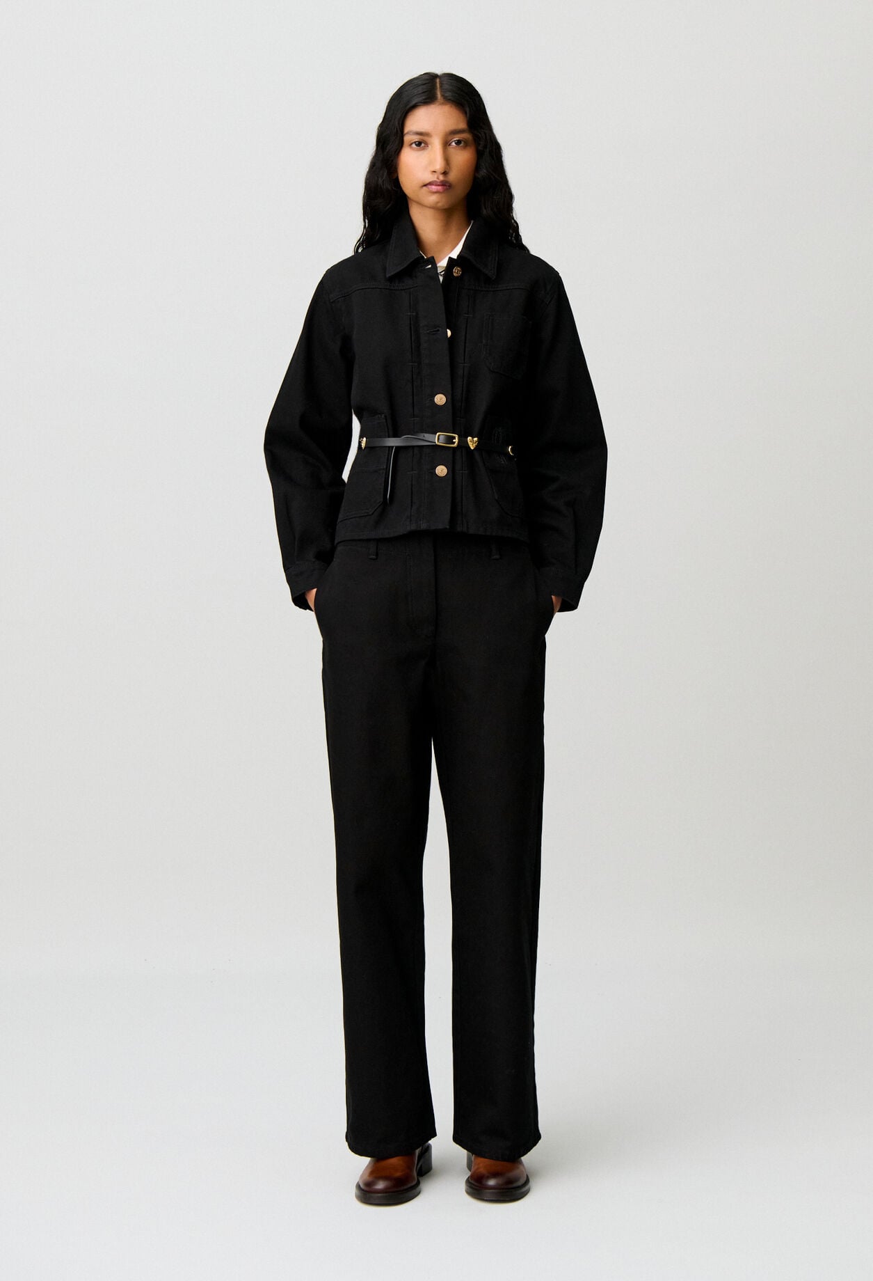 Denim worker jacket