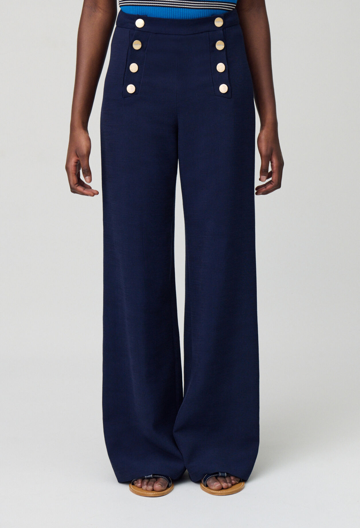 Straight-Leg Sailor Trousers for women | Claudie Pierlot