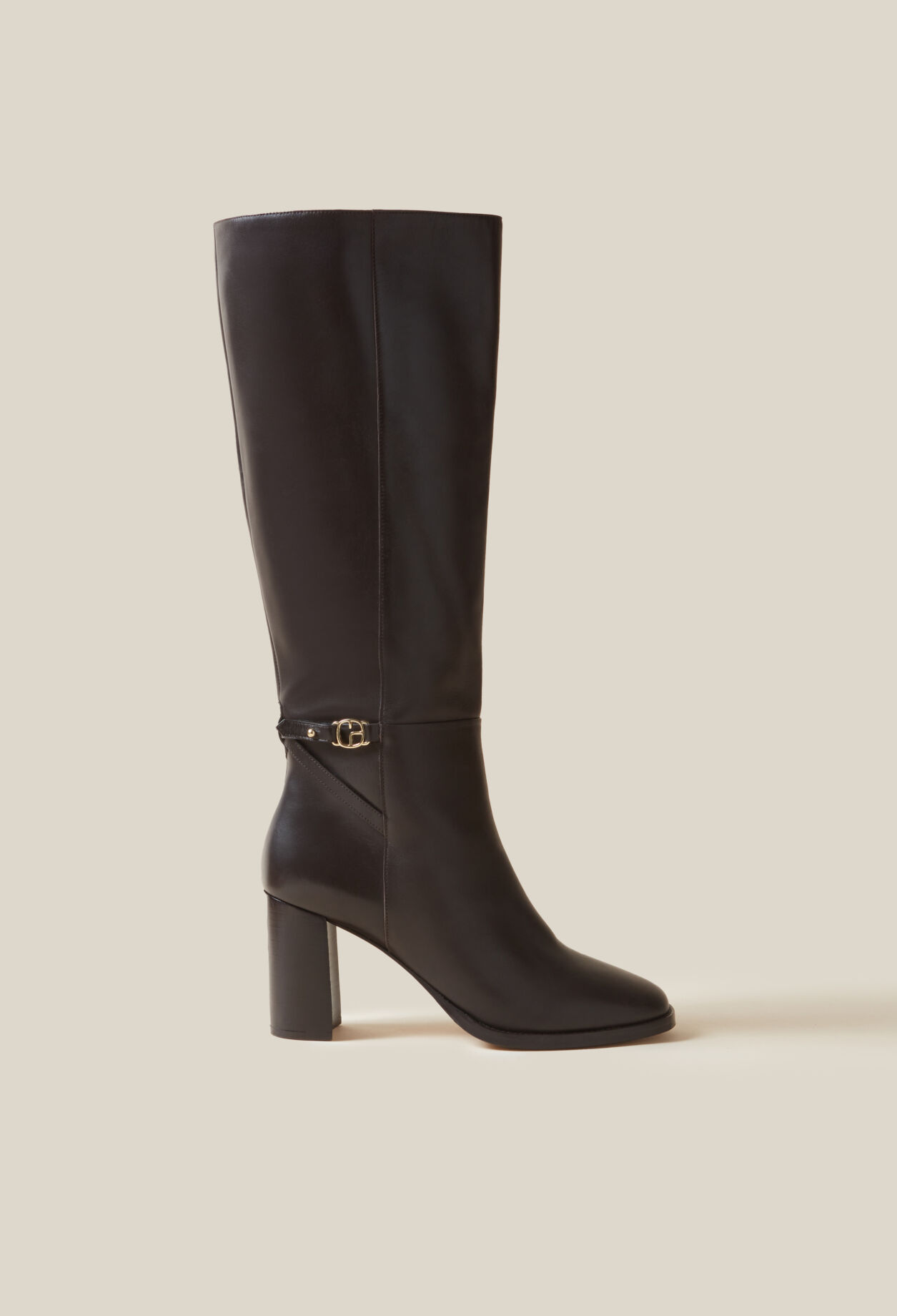 Patent Leather CP Logo Boots for women Claudie Pierlot