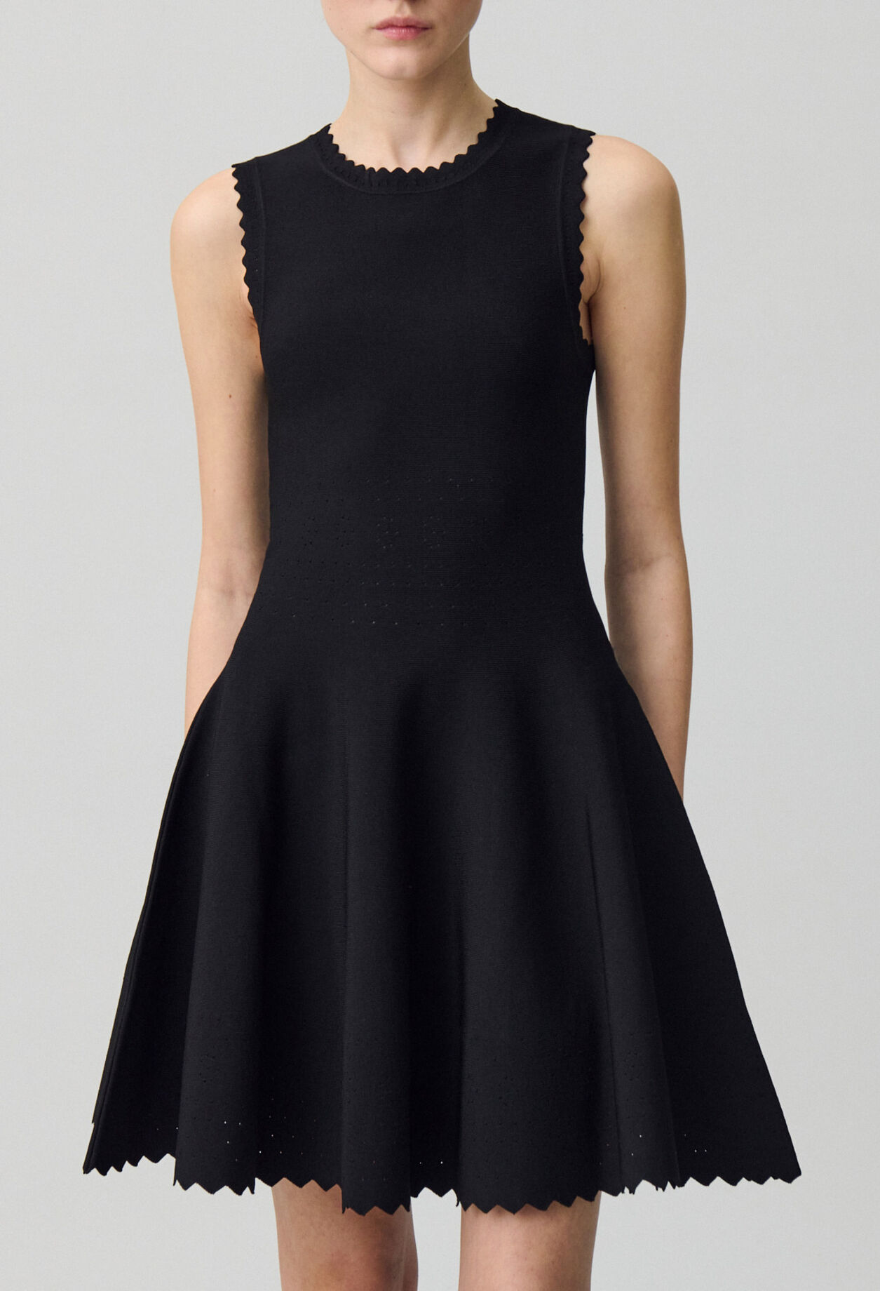 Skater Dress in Fine Knit Fabric