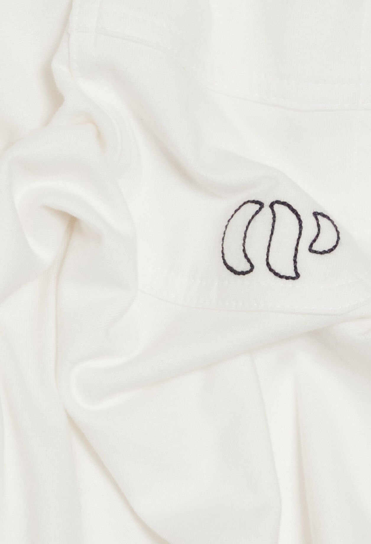 Ecru short-sleeved T-shirt