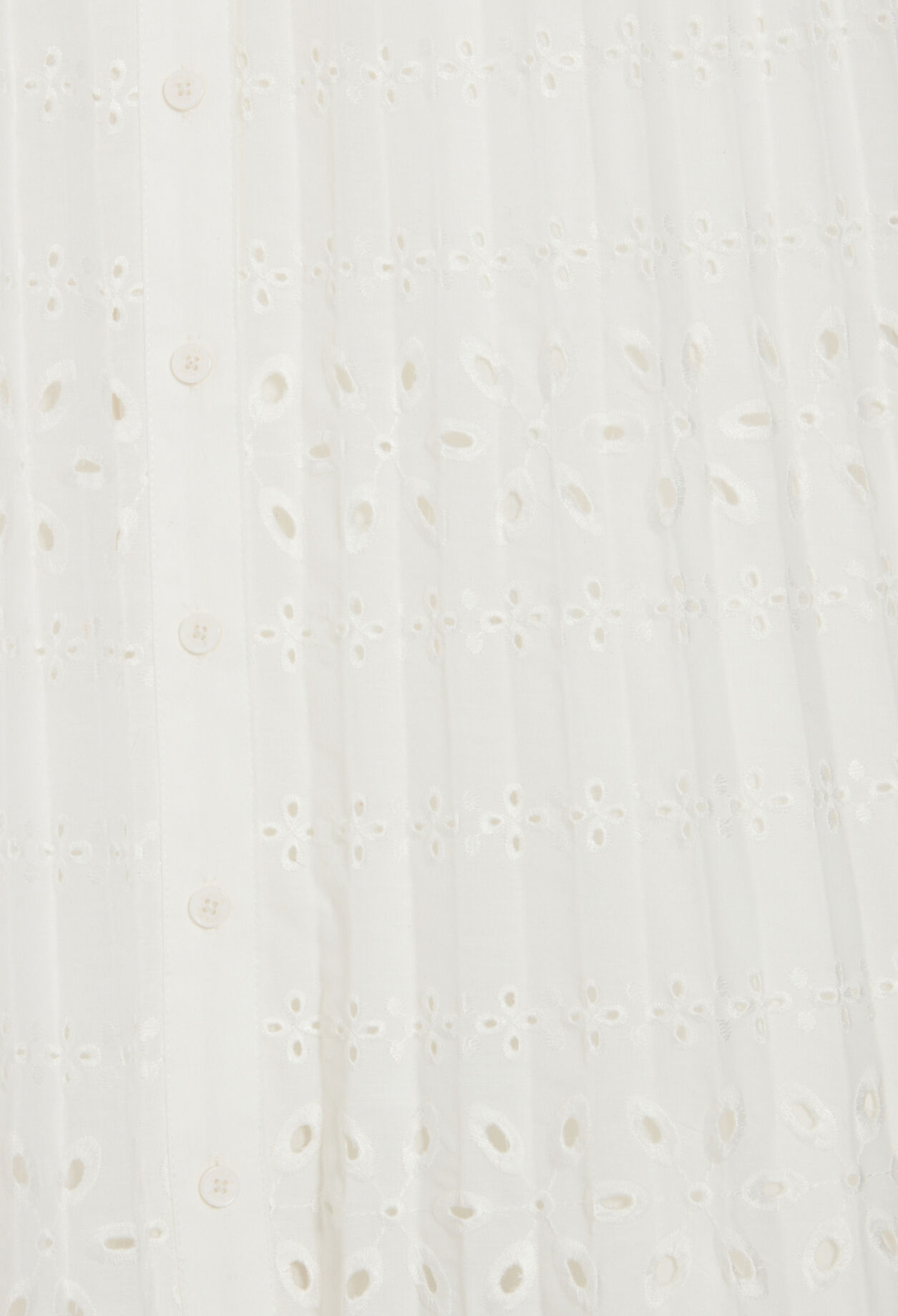 Off-white pleated midi dress